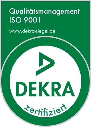 DEKRA-zertifiziert: Qualitätsmangement ISO 9001